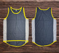 Black - Grey - Yellow Trim Shearing Singlet