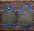 Black - Royal Blue Trim Shearing Singlet