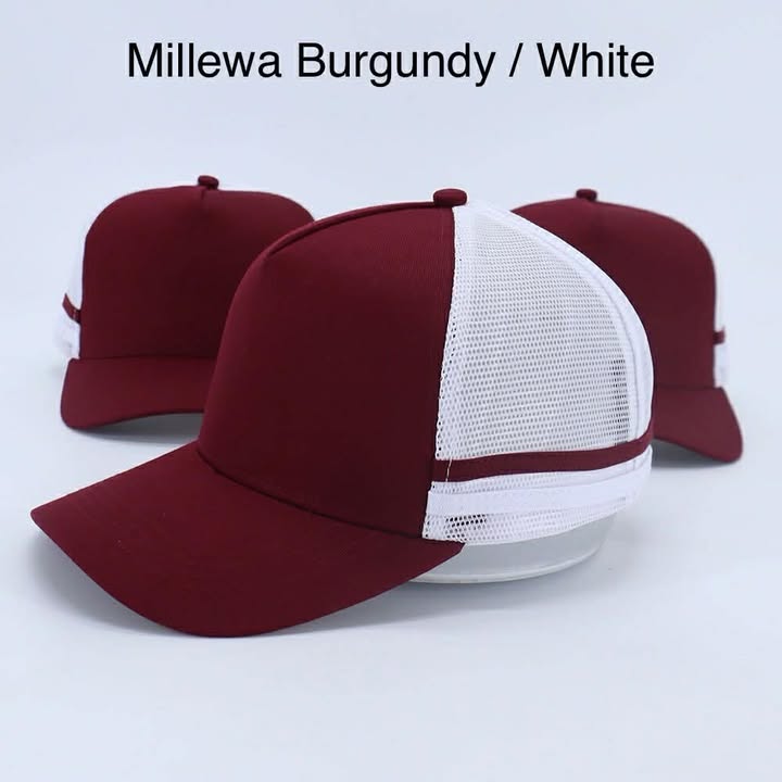 Millewa Burgundy White Truckers Cap