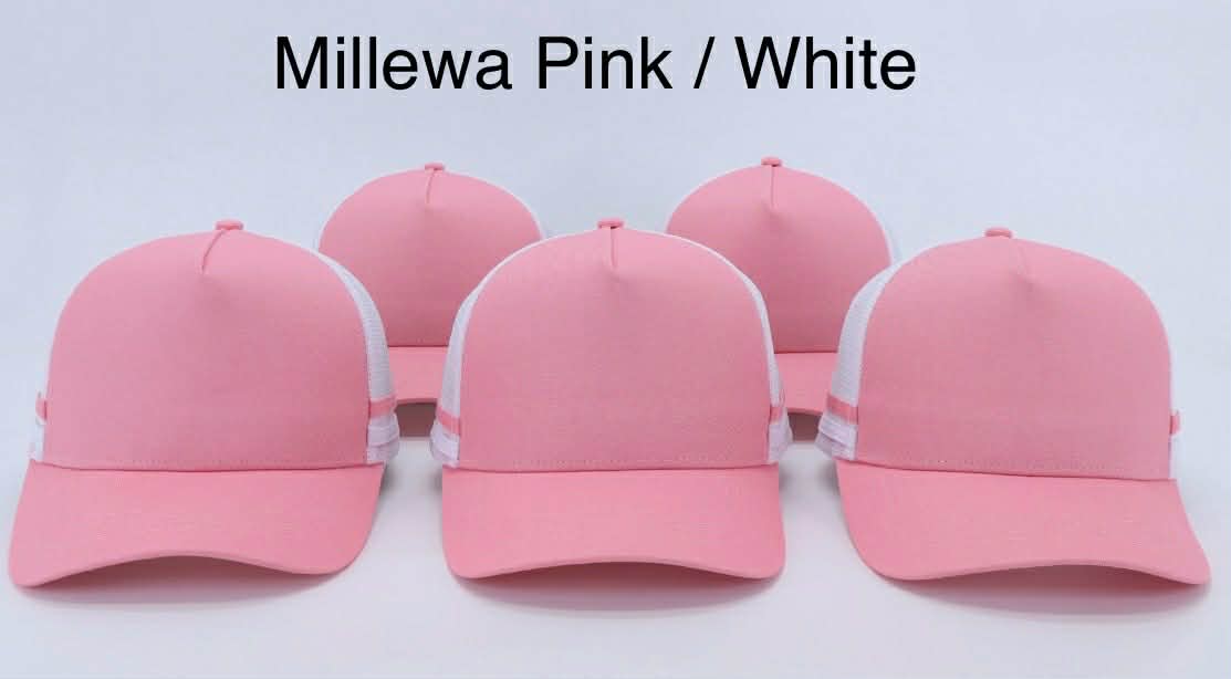 Millewa Pink White Truckers Cap