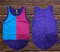 Teal / Pink / Purple Shearing Singlet