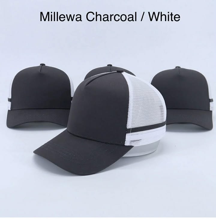 Millewa Charcoal White Truckers Cap