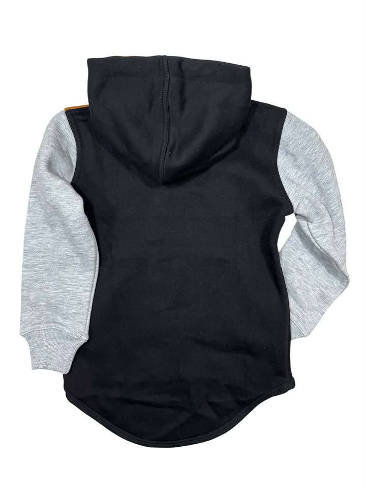 Rust, Grey, Black Long Tail Hoodie No Zip
